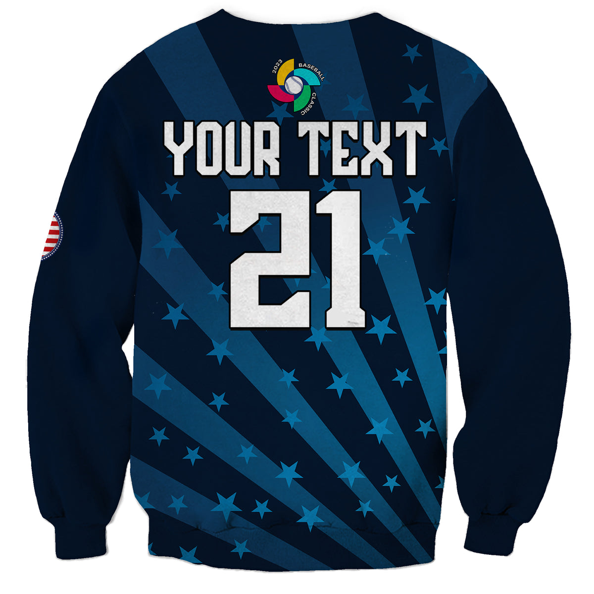 (Custom Personalised) United States 2023 Baseball Classic Sweatshirt - Wonder Print Shop