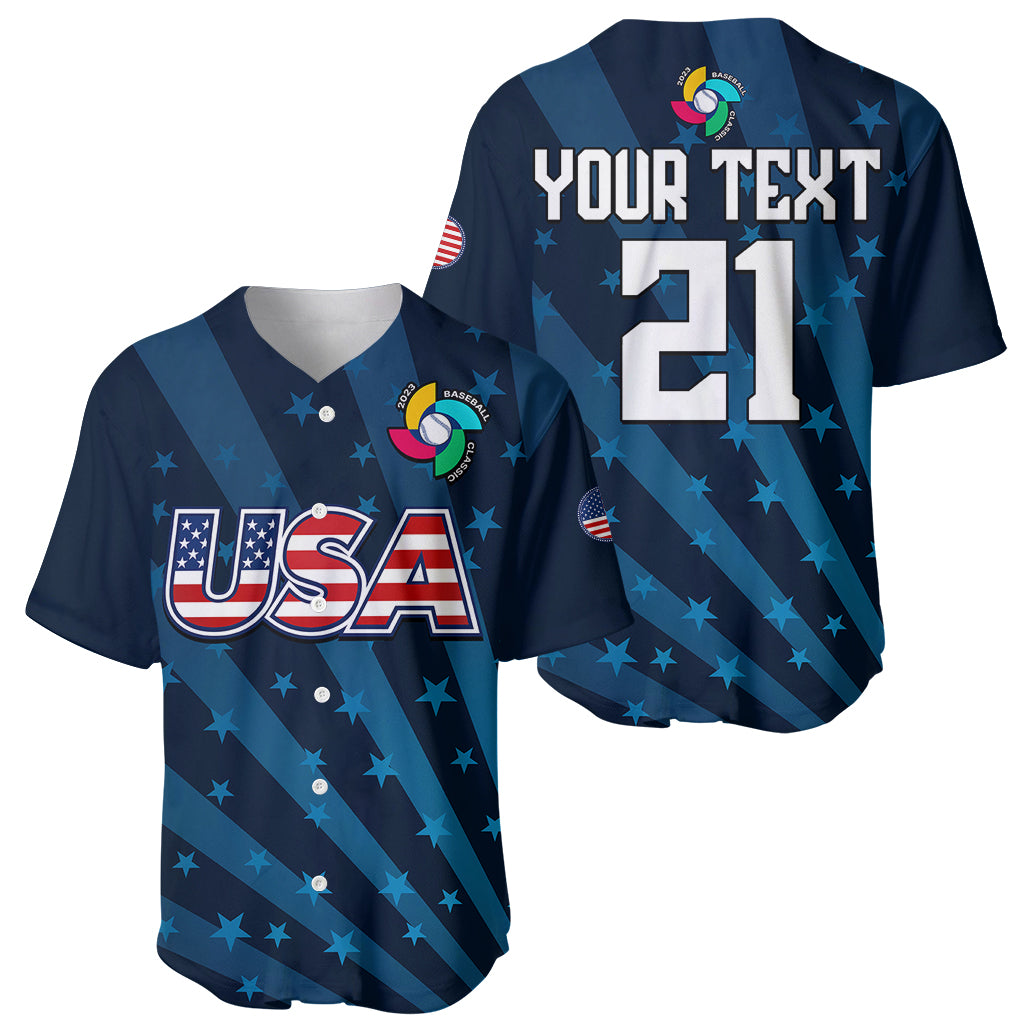 (Custom Personalised) United States 2023 Baseball Classic Baseball Jersey LT9 - Wonder Print Shop