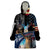 Deer Hunting American Flag Tie Dye Forest Painting Pattern Wearable Blanket Hoodie - Wonder Print Shop
