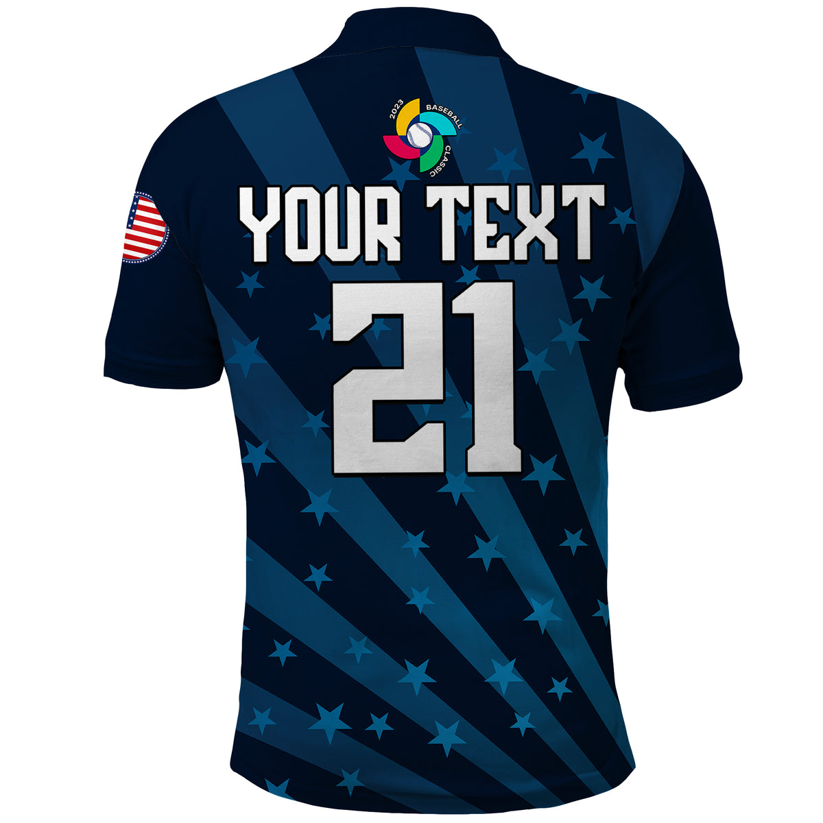Custom United States 2023 Baseball Classic Polo Shirt - Wonder Print Shop