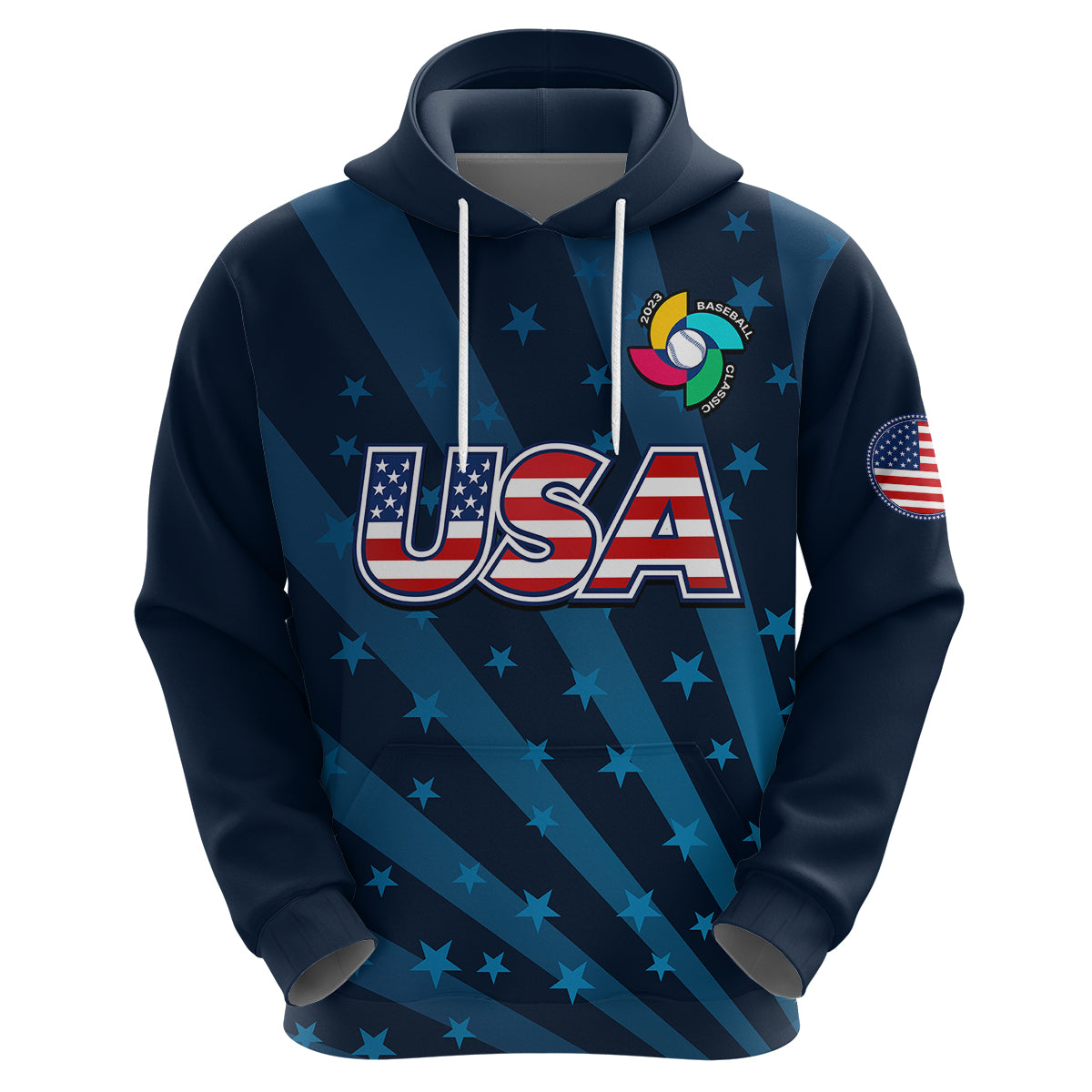 Custom United States 2023 Baseball Classic Hoodie - Wonder Print Shop