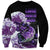 (Custom Personalised) Bass Fishing Purple Sweatshirt - Wonder Print Shop