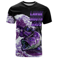 Custom Bass Fishing Purple T Shirt - Wonder Print Shop
