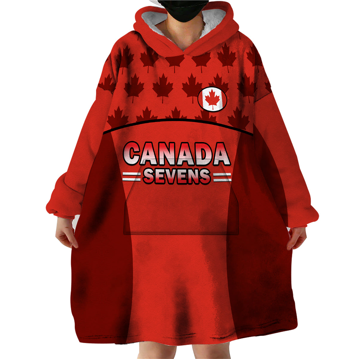Canada Rugby 7s Sporty Style Wearable Blanket Hoodie - Wonder Print Shop