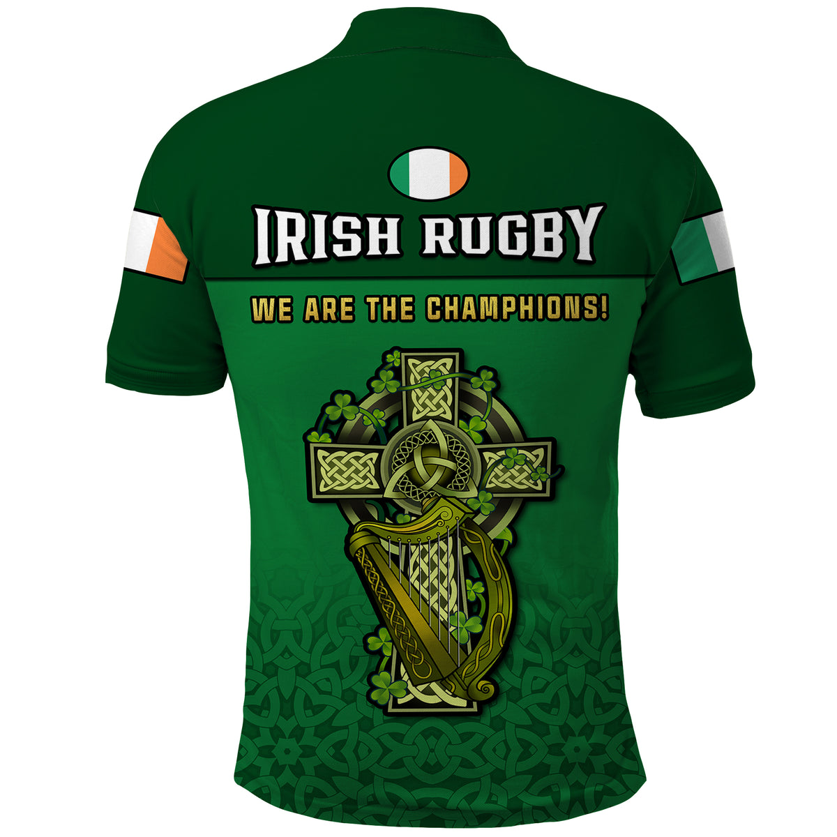 Ireland Rugby 2023 Champions Six Nations Irish Proud Polo Shirt - Wonder Print Shop