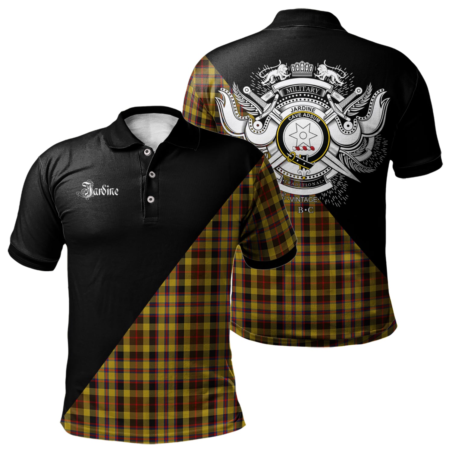 scottish-jardine-clan-crest-military-logo-tartan-polo-shirt