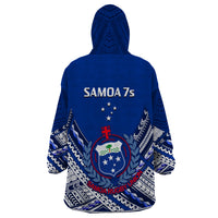Samoan Rugby Manu Samoa 7s Polynesian Pattern Wearable Blanket Hoodie - Wonder Print Shop