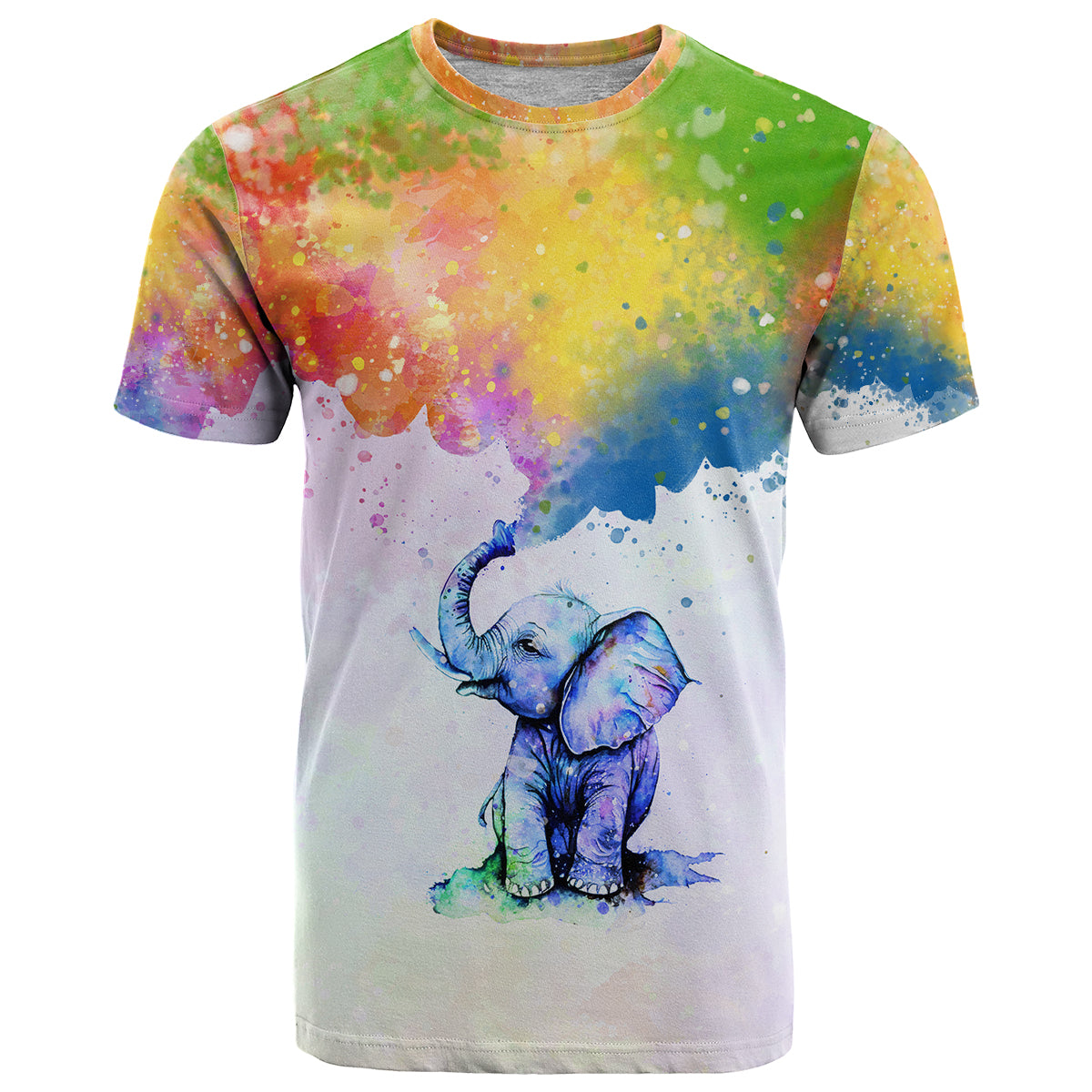 Autism Elephant Watercolor Style It's Okay To Be Different T Shirt TS07 - Wonder Print Shop