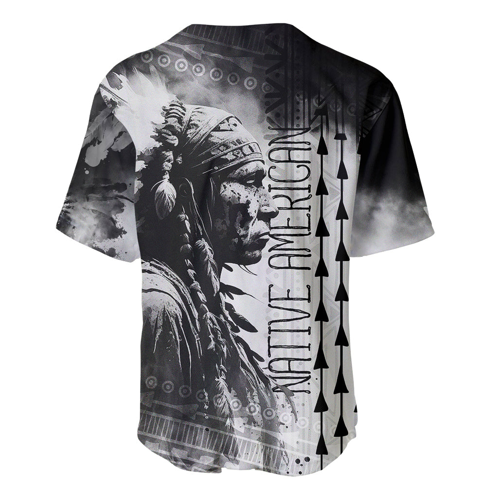 Native American Chiefs Headdress Warriors Smoking Style Baseball Jersey - Wonder Print Shop