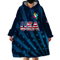 United States 2023 Baseball Classic Wearable Blanket Hoodie - Wonder Print Shop