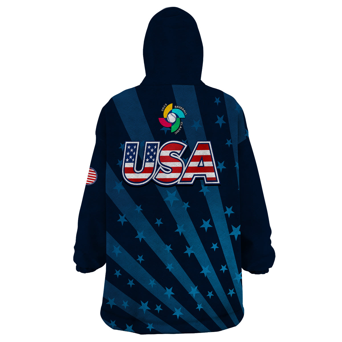 United States 2023 Baseball Classic Wearable Blanket Hoodie - Wonder Print Shop