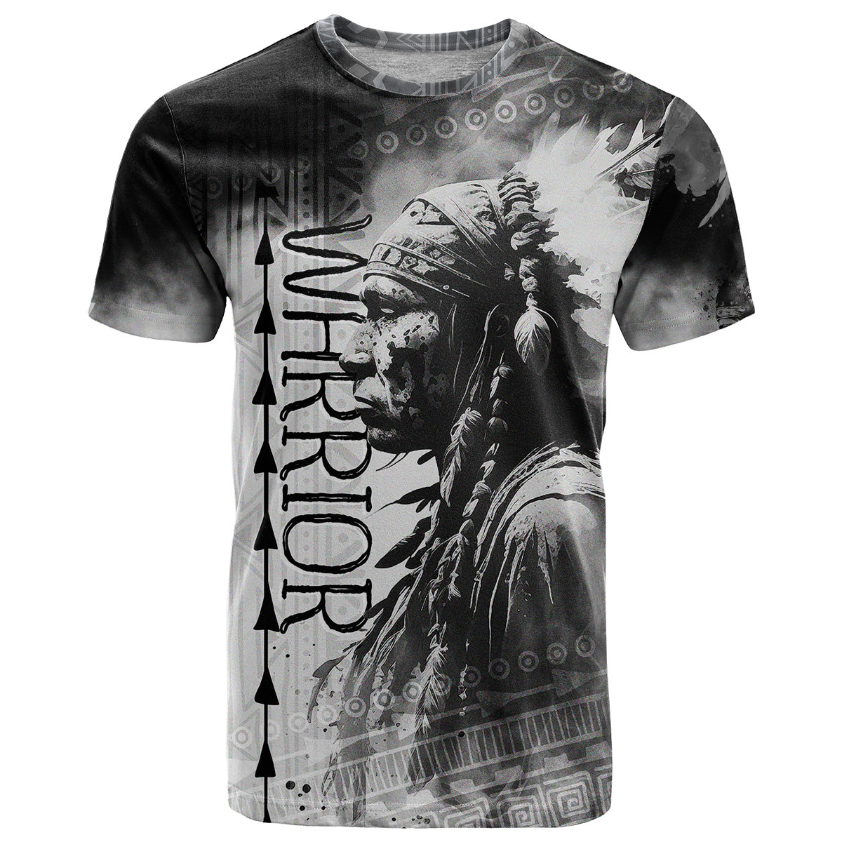 Native American Chiefs Headdress Warriors Smoking Style T Shirt - Wonder Print Shop