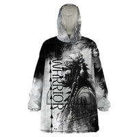 Native American Chiefs Headdress Warriors Smoking Style Wearable Blanket Hoodie - Wonder Print Shop