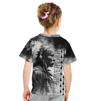 Native American Chiefs Headdress Warriors Smoking Style Kid T Shirt - Wonder Print Shop