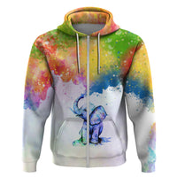 Autism Elephant Watercolor Style Its Okay To Be DifferenHoodie TS07 - Wonder Print Shop