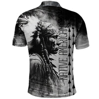 Native American Chiefs Headdress Warriors Smoking Style Polo Shirt - Wonder Print Shop