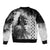 Native American Chiefs Headdress Warriors Smoking Style Sleeve Zip Bomber Jacket - Wonder Print Shop
