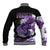 Largemouth Bass Fishing Purple Baseball Jacket LT9 - Wonder Print Shop