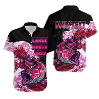 (Custom Personalised) Bass Fishing Pink Hawaiian Shirt - Wonder Print Shop