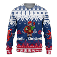 Scotland Celtic Christmas Nollaig Chridheil Ugly Pattern Sweatshirt - LT12 - Wonder Print Shop