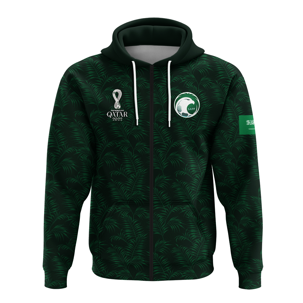 Custom Saudi Arabia Football Fifa Football 2022 Hoodie LT2 - Wonder Print Shop