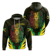Jamaica Rastafarian Lion Pride Hoodie LT12 - Wonder Print Shop