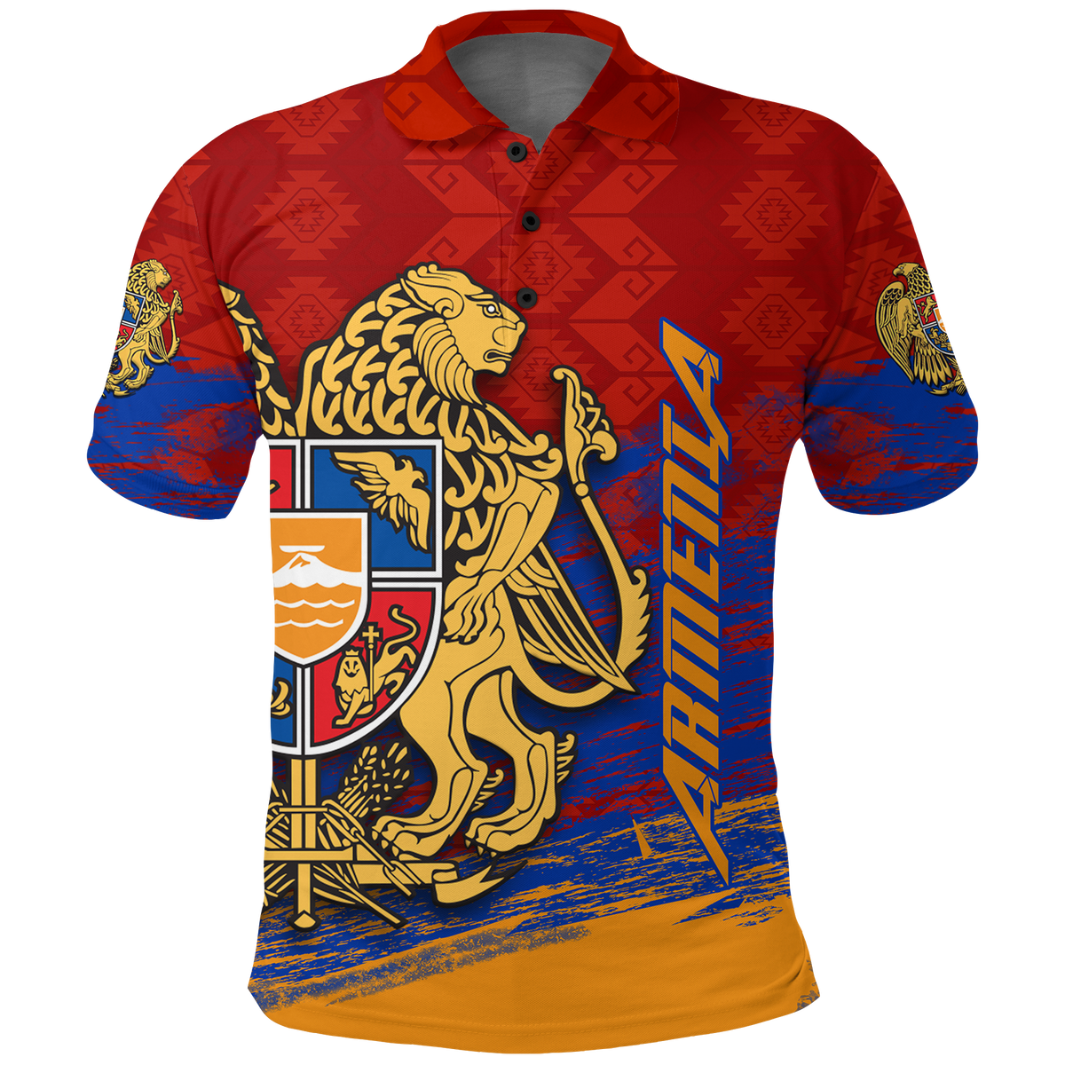 Armenia Khachkar Pride Polo Shirt LT12 - Wonder Print Shop