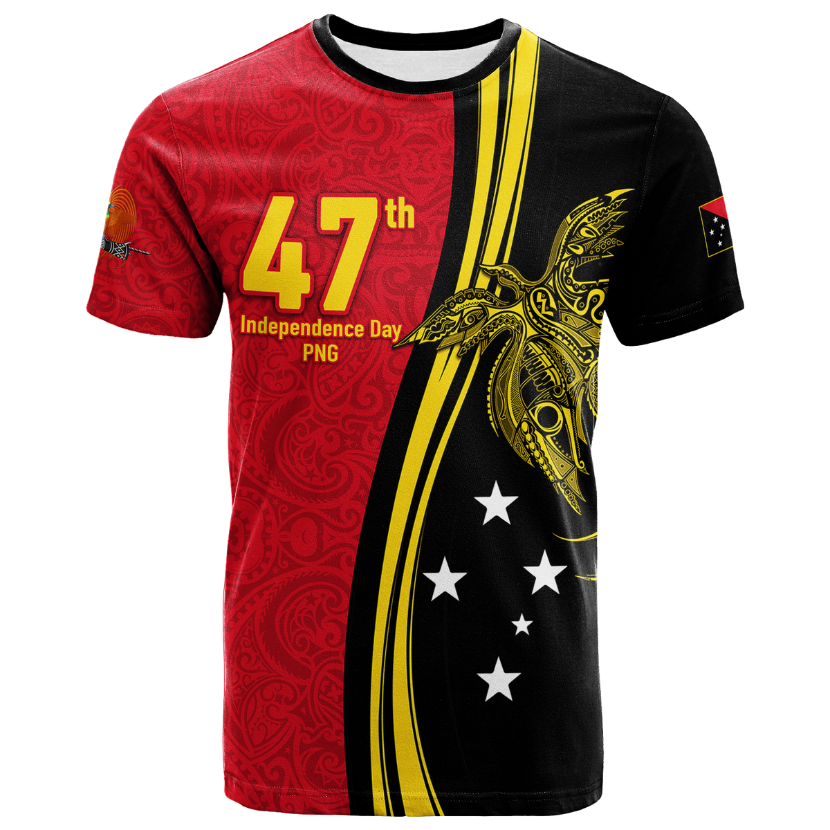 Papua New Guinea Independence Anniversary Polynesian Tribal T Shirt LT12 - Wonder Print Shop