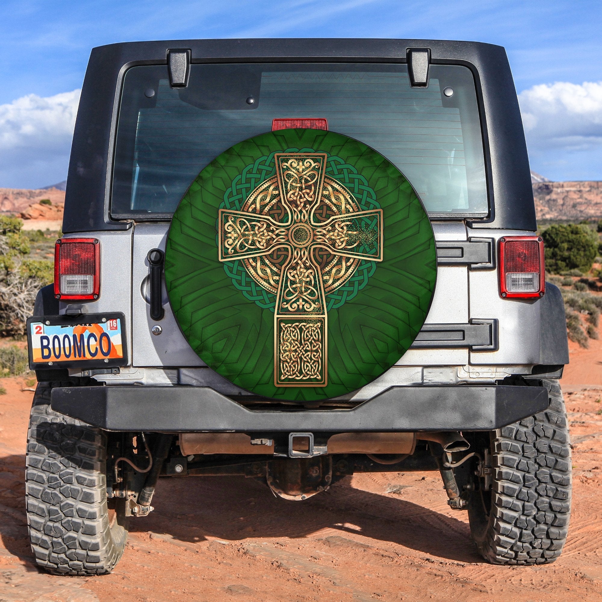 Celtic Cross Symbol Spare Tire Cover LT12 - Wonder Print Shop