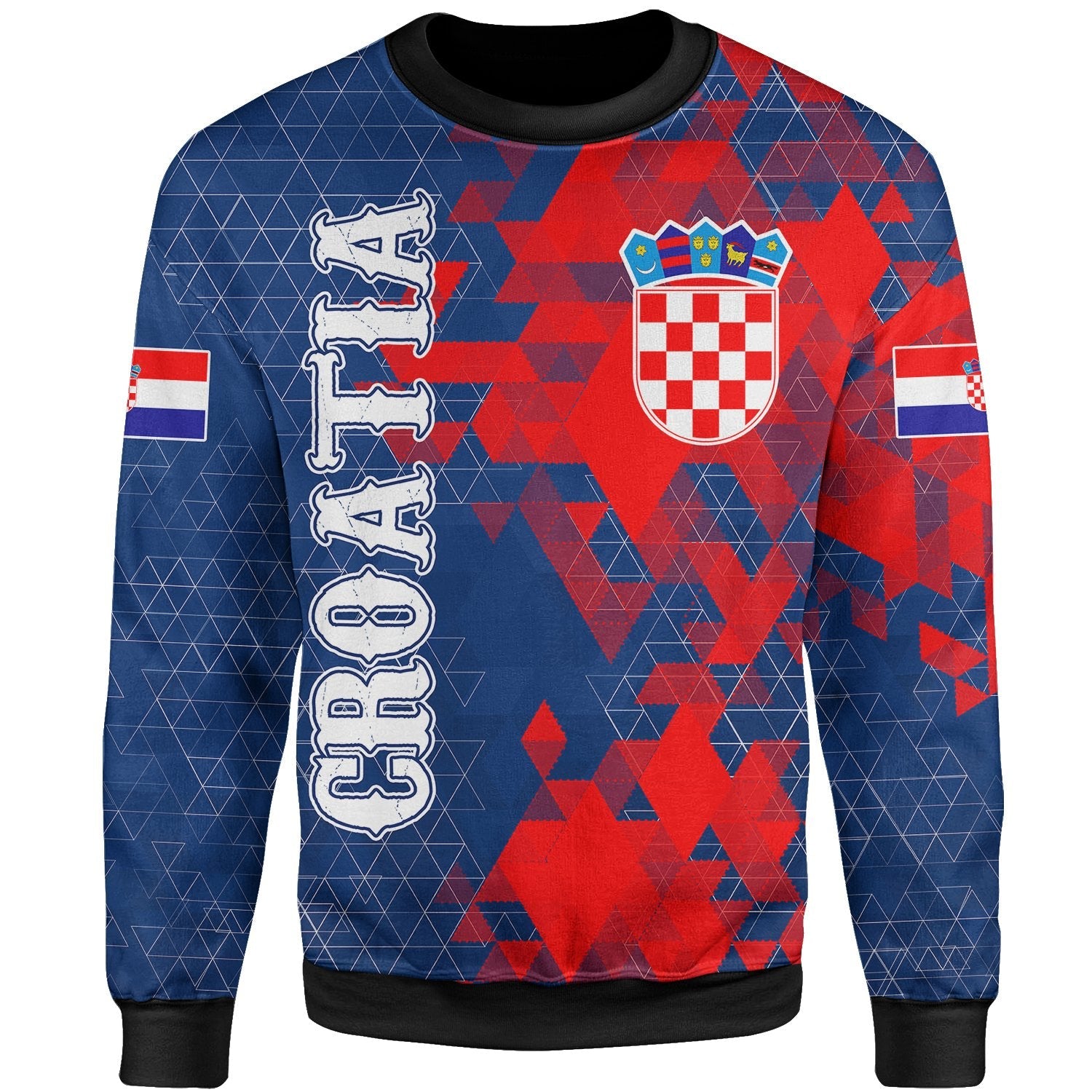 croatia-sweatshirt-national-flag-polygon-style