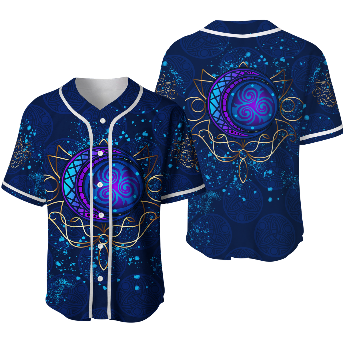 Celtic Moon Elven Style Baseball Jersey LT12 - Wonder Print Shop