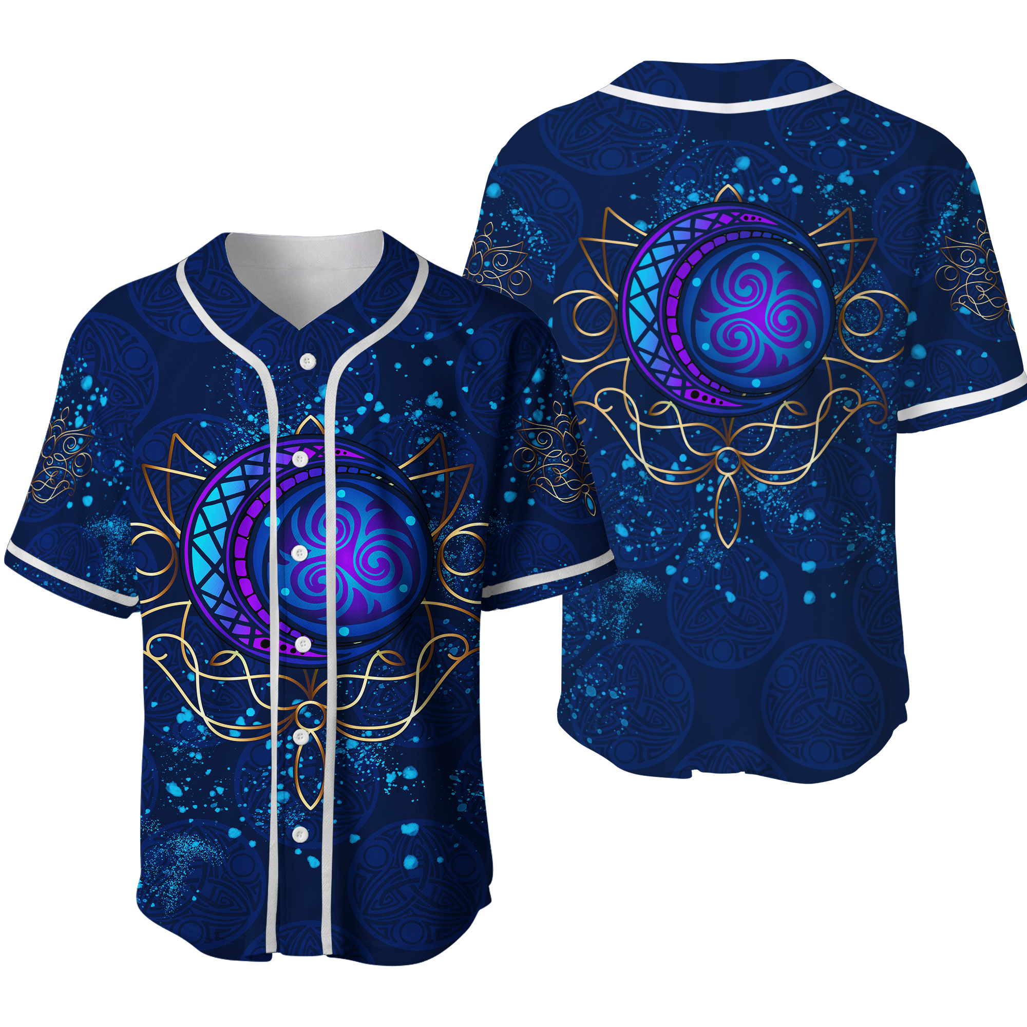 Celtic Moon Elven Style Baseball Jersey LT12 - Wonder Print Shop