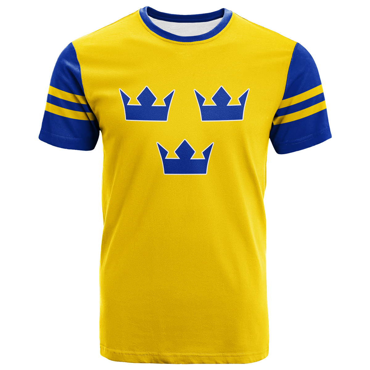Custom Sweden Hockey Pride T Shirt LT12 - Wonder Print Shop