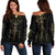 Viking Helm of Awe Gold Art Women Off Shoulder Sweater LT12 - Wonder Print Shop