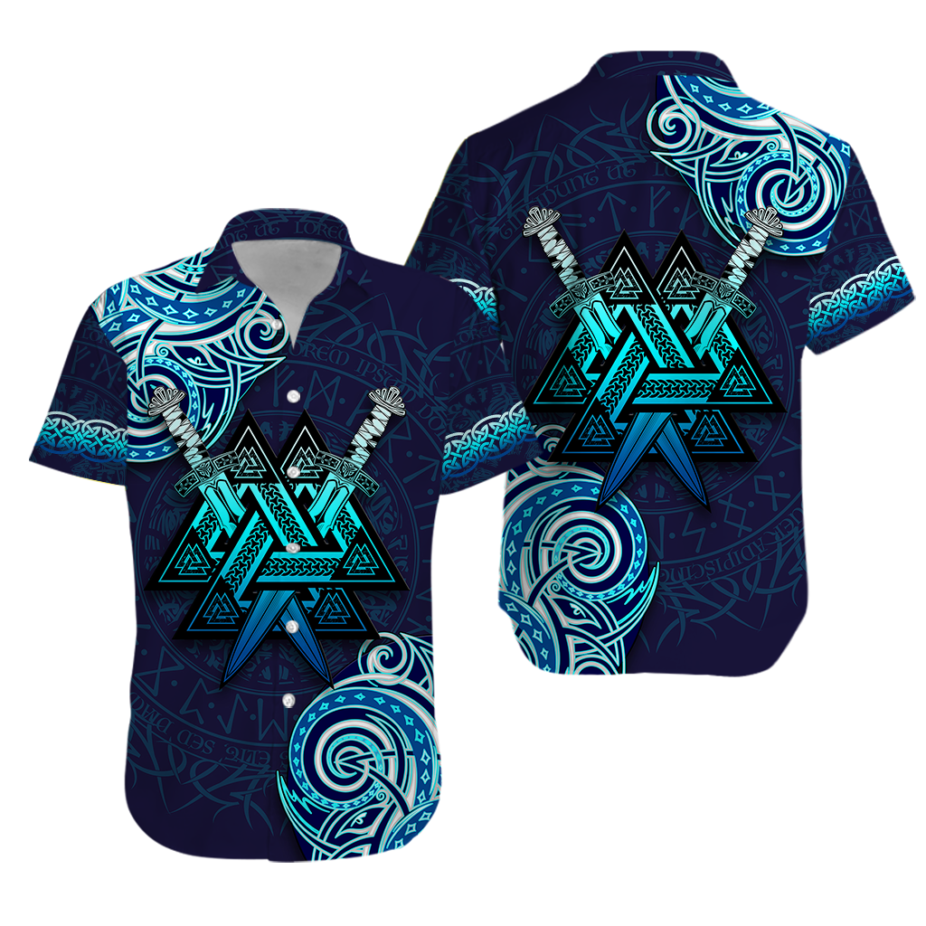 Viking Valknut Tattoo Art Hawaiian Shirt LT12 - Wonder Print Shop