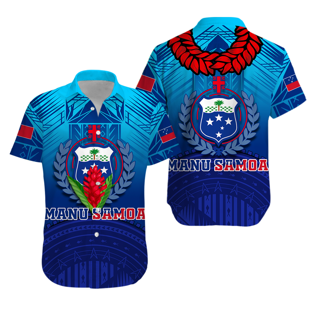 Manu Samoa Legend Hawaiian Shirt - LT12 - Wonder Print Shop