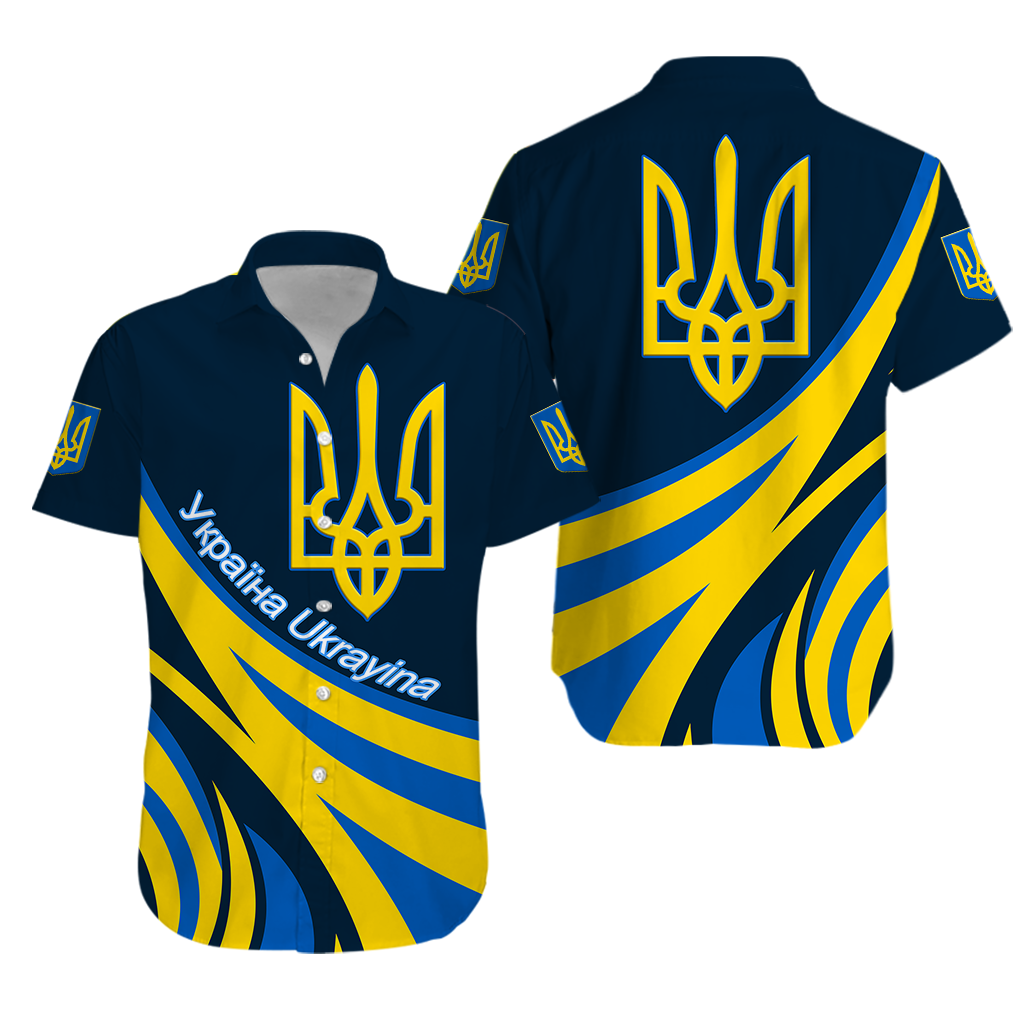 Ukraine Gold Trident Hawaiian Shirt LT12 - Wonder Print Shop