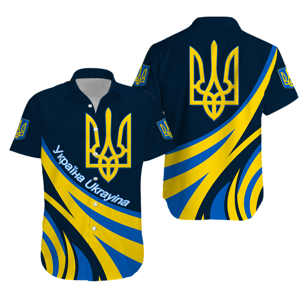 ukraine-gold-trident-hawaiian-shirt