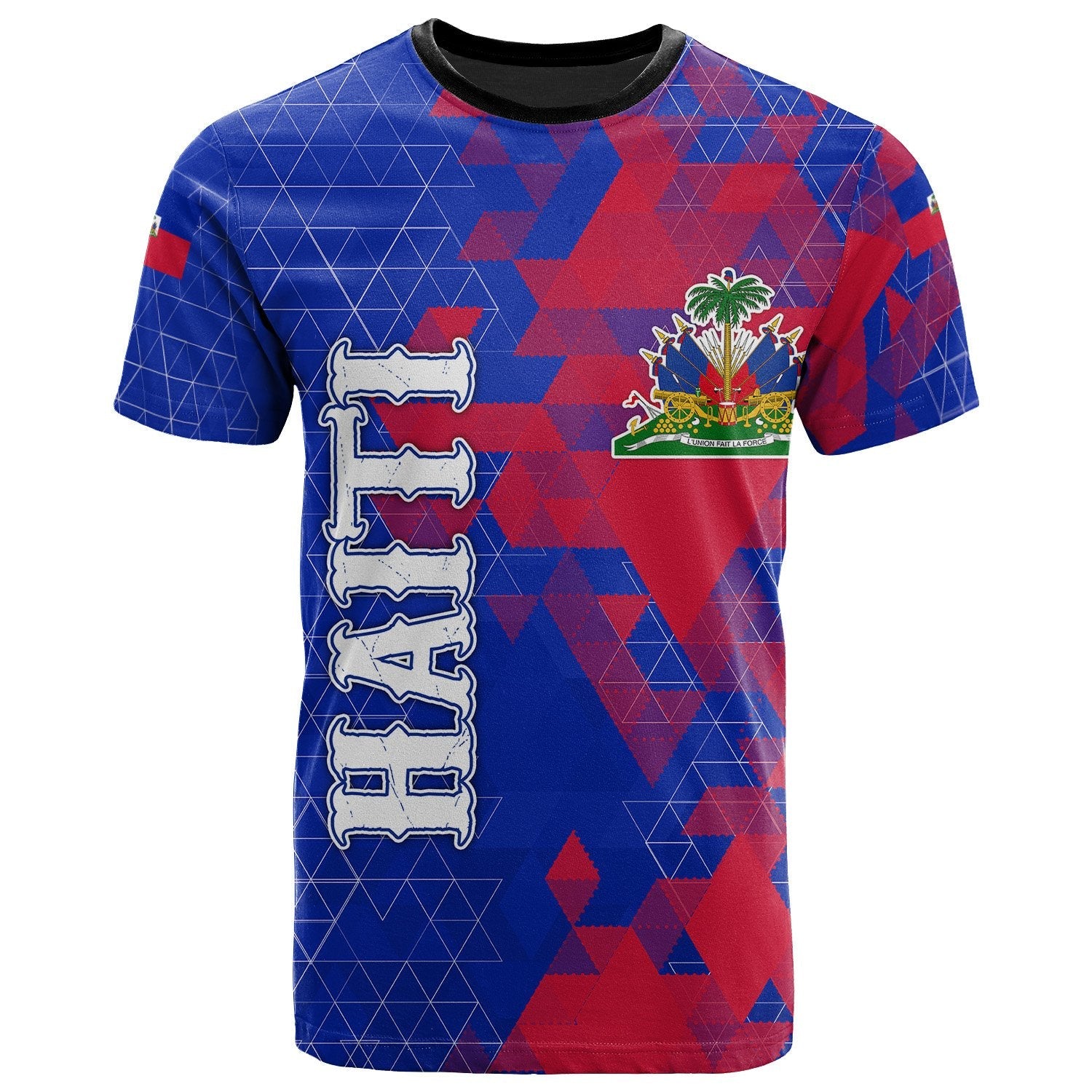 haiti-t-shirt-national-flag-polygon-style