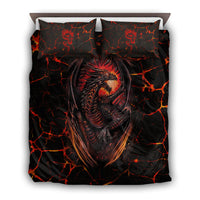 Dragon Lava Under World Bedding Set - Wonder Print Shop