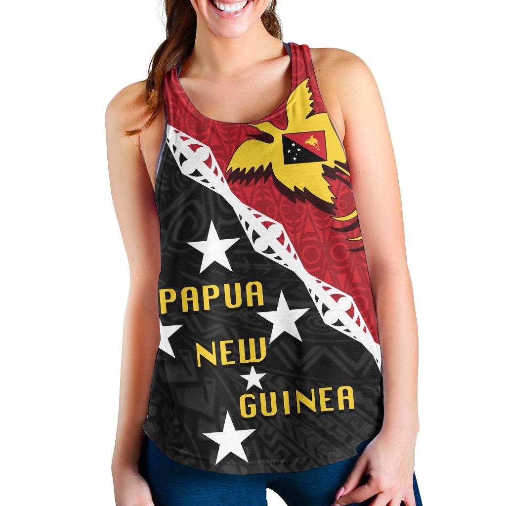 (Custom Personalised) Papua New Guinea Women's Tank - Patterns Of Papua LT20 - Wonder Print Shop