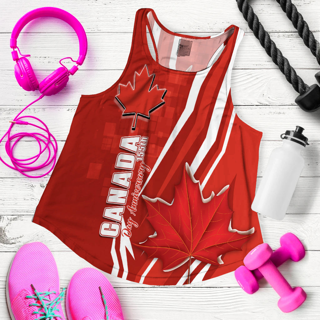 Canada Day Anniversary Pride Women Tank Top LT12 - Wonder Print Shop