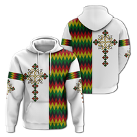 Ethiopian Art Cross Hoodie LT12 - Wonder Print Shop
