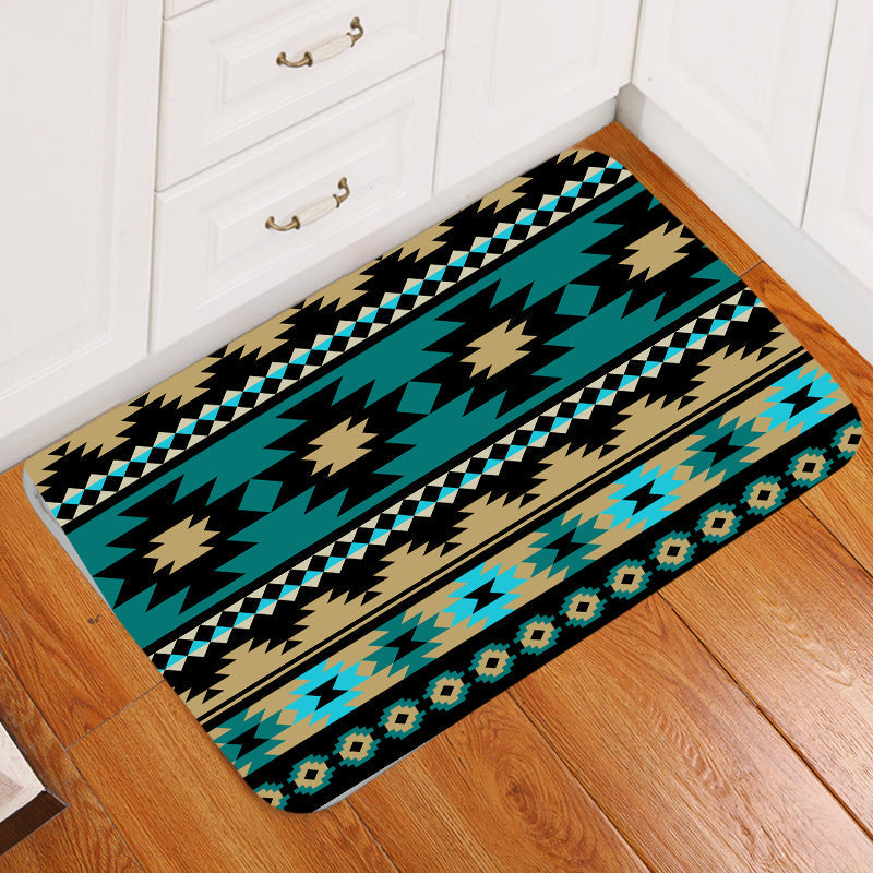 native-american-green-ethnic-aztec-pattern-doormat