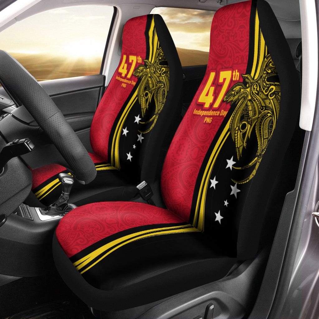 Papua New Guinea Independence Anniversary Polynesian Tribal Car Seat Covers - LT12 - Wonder Print Shop