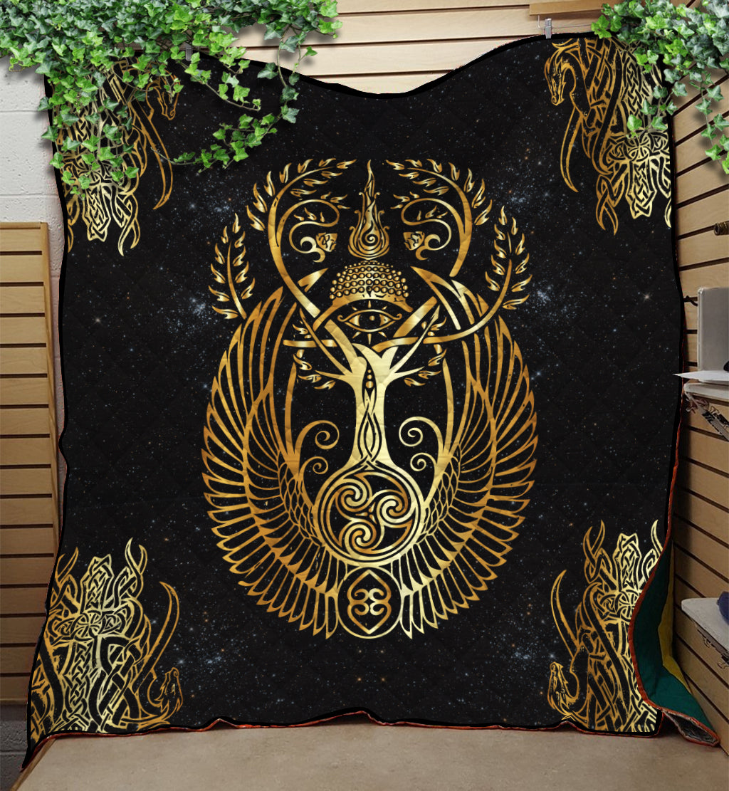 Viking Yggdrasil Tree Of Life Odin Quilt LT12 - Wonder Print Shop