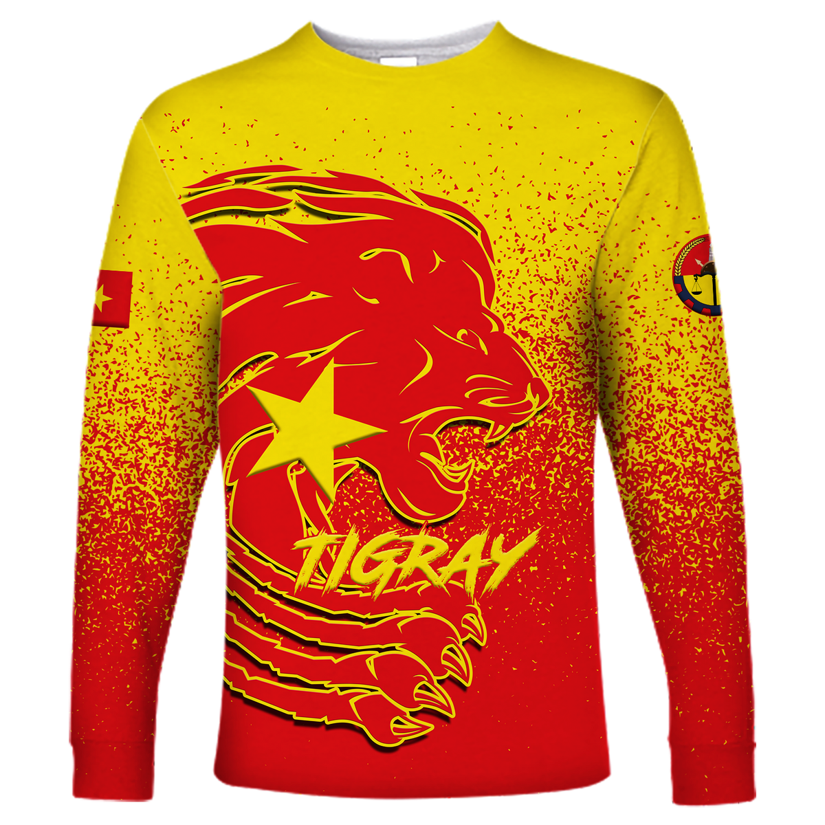 Tigray Lion Legend Long Sleeve Shirt LT12 - Wonder Print Shop