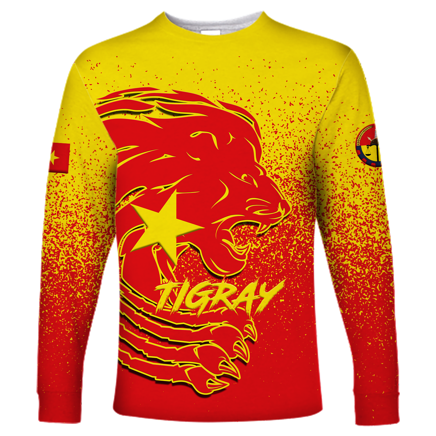 Tigray Lion Legend Long Sleeve Shirt LT12 - Wonder Print Shop