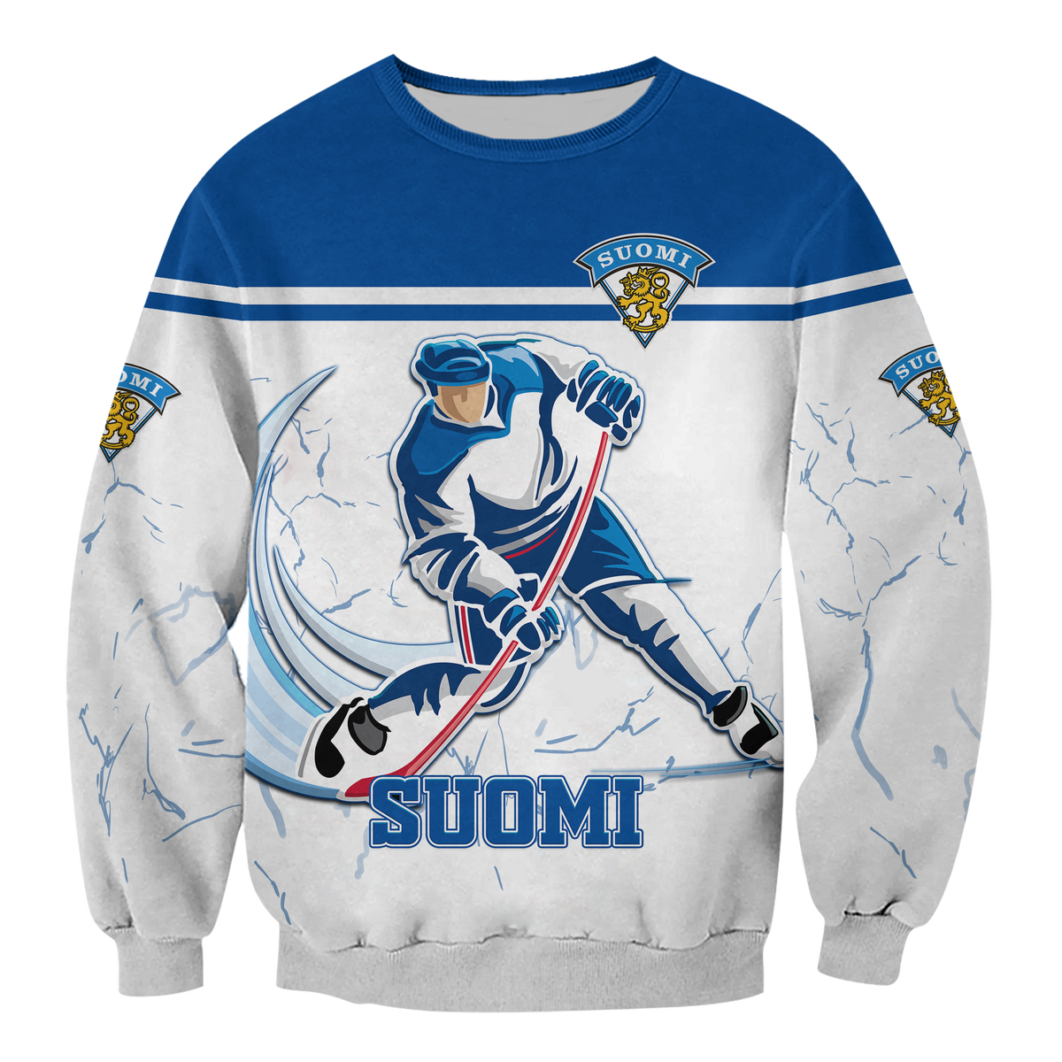 (Custom Personalised) Finland Hockey Pride Sweatshirt LT12 - Wonder Print Shop