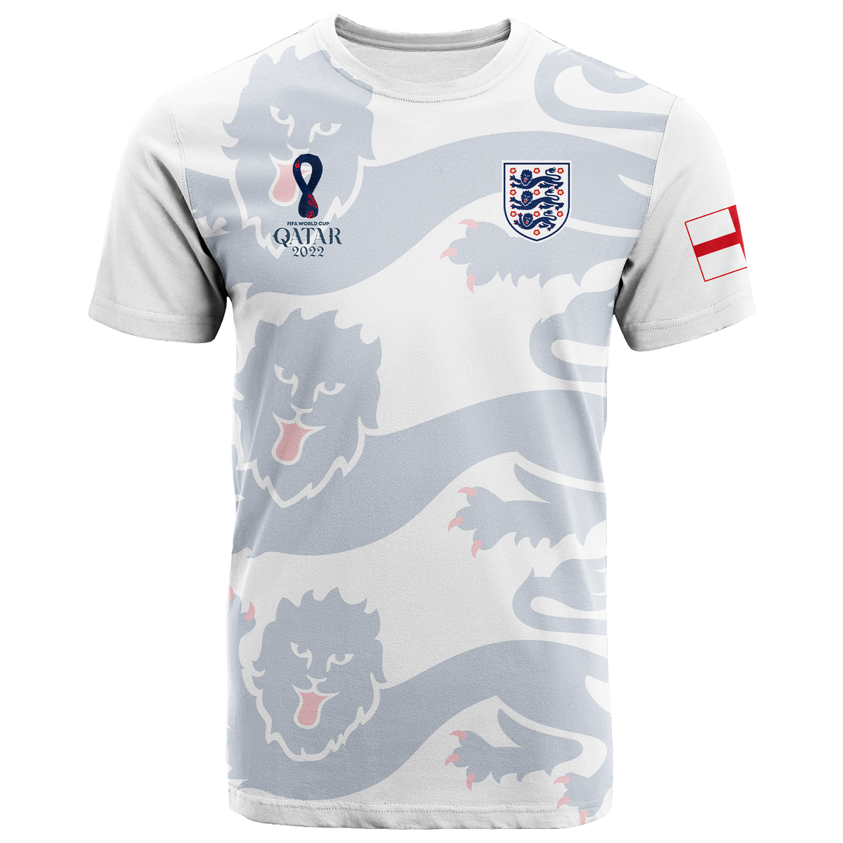 England T Shirt Football 2022 LT2 - Wonder Print Shop